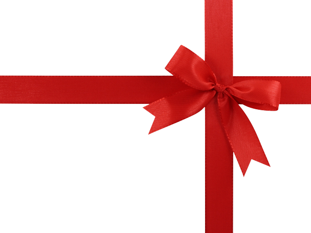 Christmas Ribbons Cliparts - Red Bow (640x480), Png Download