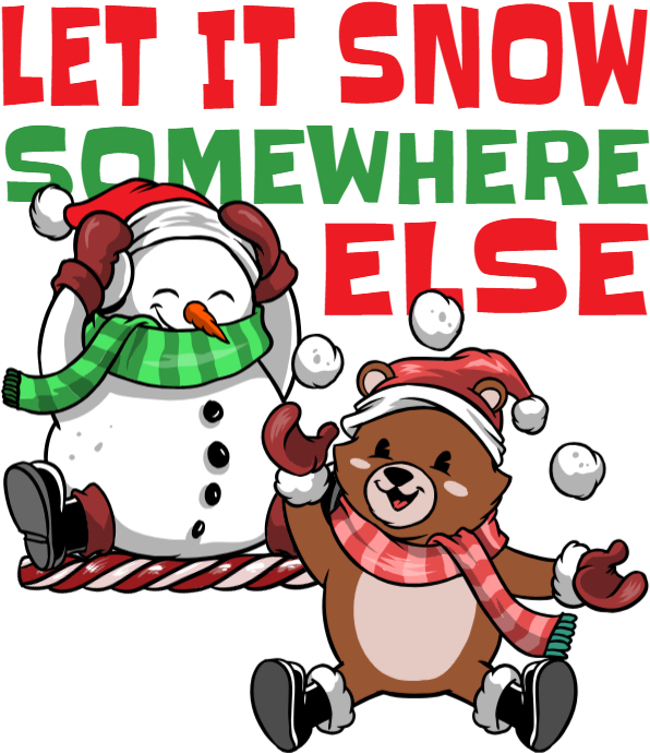 Let It Snow - Cartoon (600x773), Png Download