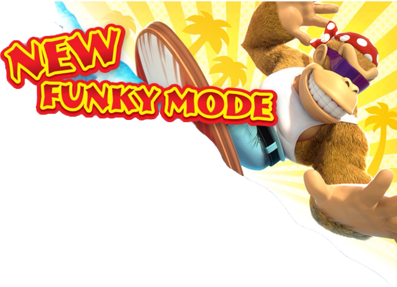 New Donk Republic - Donkey Kong Country Tropical Freeze Funky Kong (1383x992), Png Download
