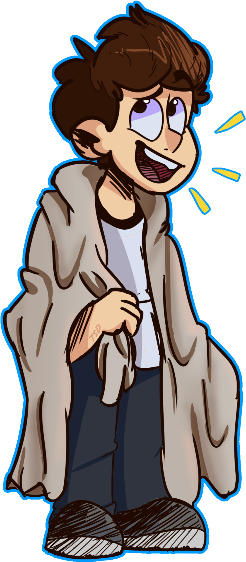 “ The @jimmywhetzel I Drew For His Stream ” - Cartoon (934x1920), Png Download