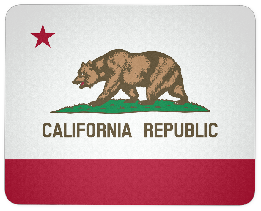 California Flag Mousepad - California State Flag (1024x1024), Png Download