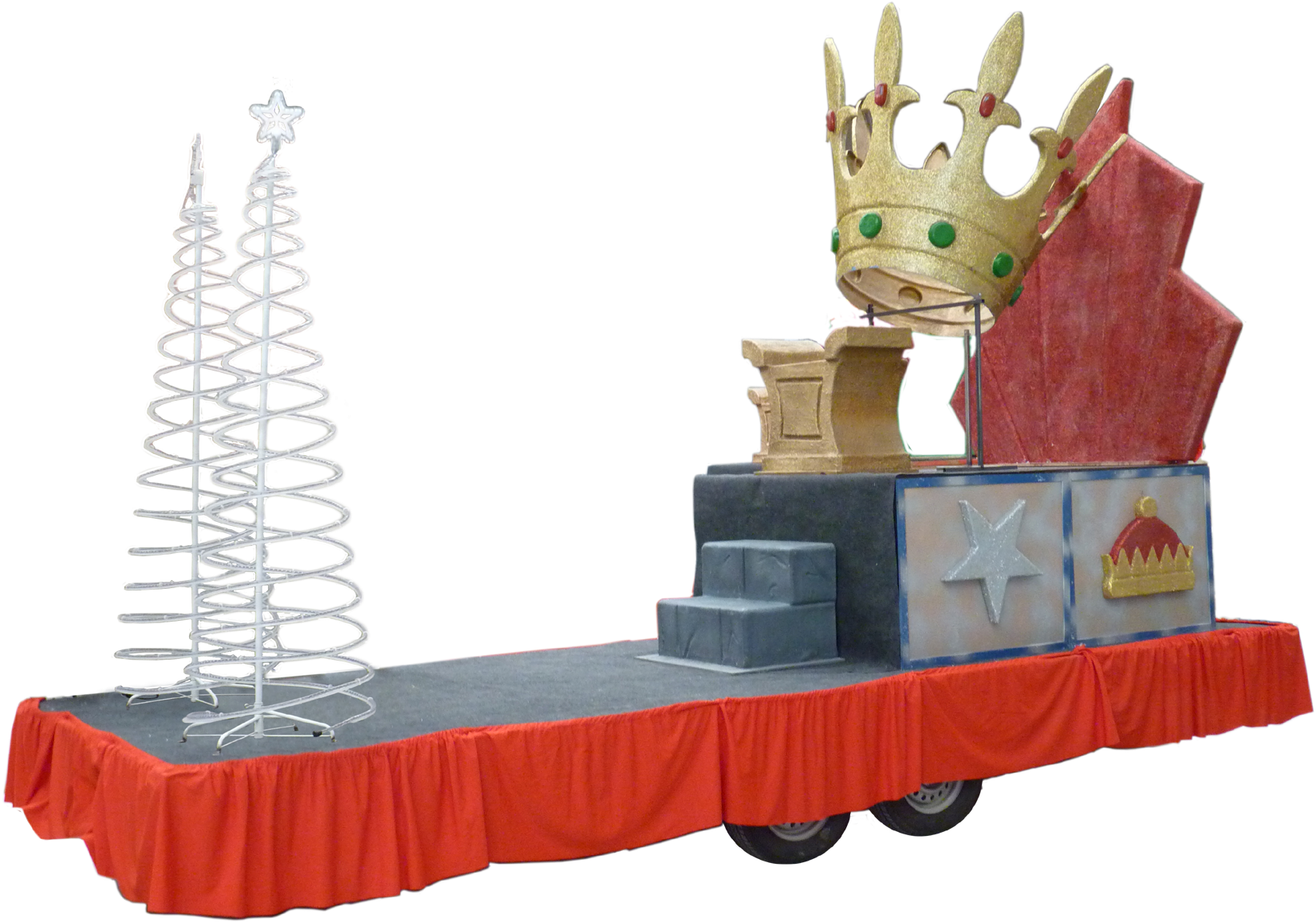 Carroza De Reyes Magos Modelo Corona - Decorar Carrozas De Reyes (1772x1209), Png Download