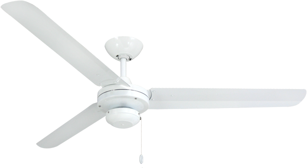 Indoor/outdoor Pure White Ceiling Fan - Ceiling Fan (800x392), Png Download