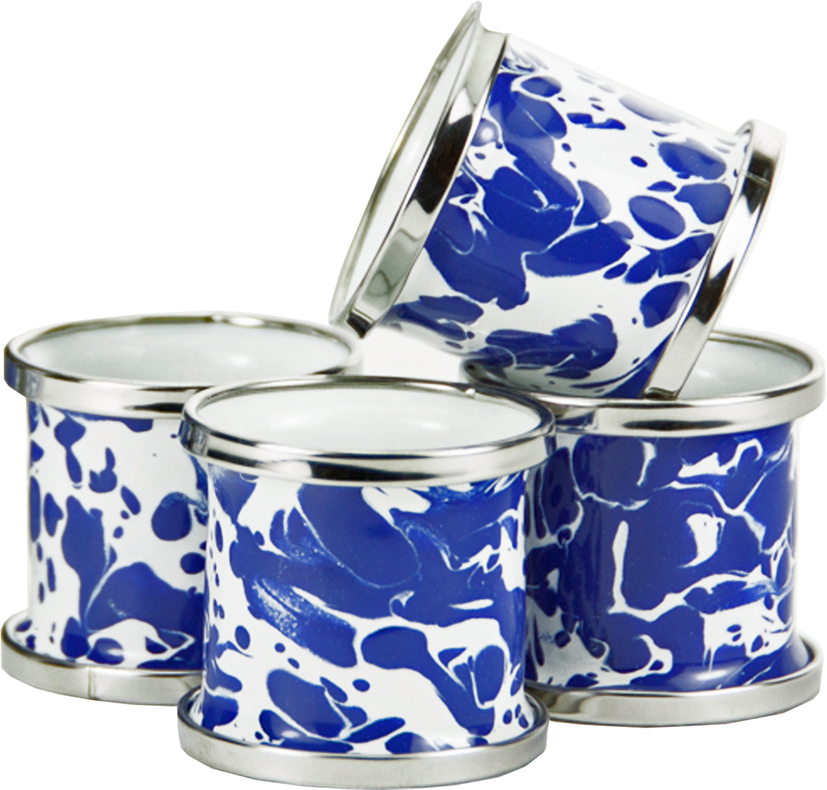 Cobalt Blue Swirl Napkin Rings - Cup (1200x1200), Png Download