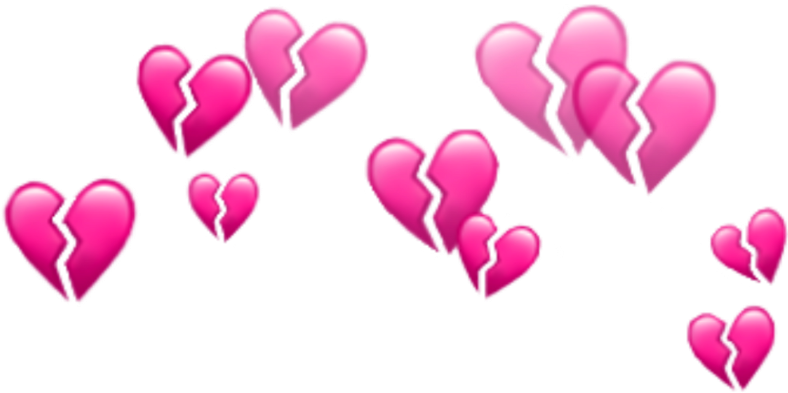 Heart Hearts Emotions Emoji Tumblr Coração - Heart Emoji Crown Transparent (1024x1024), Png Download