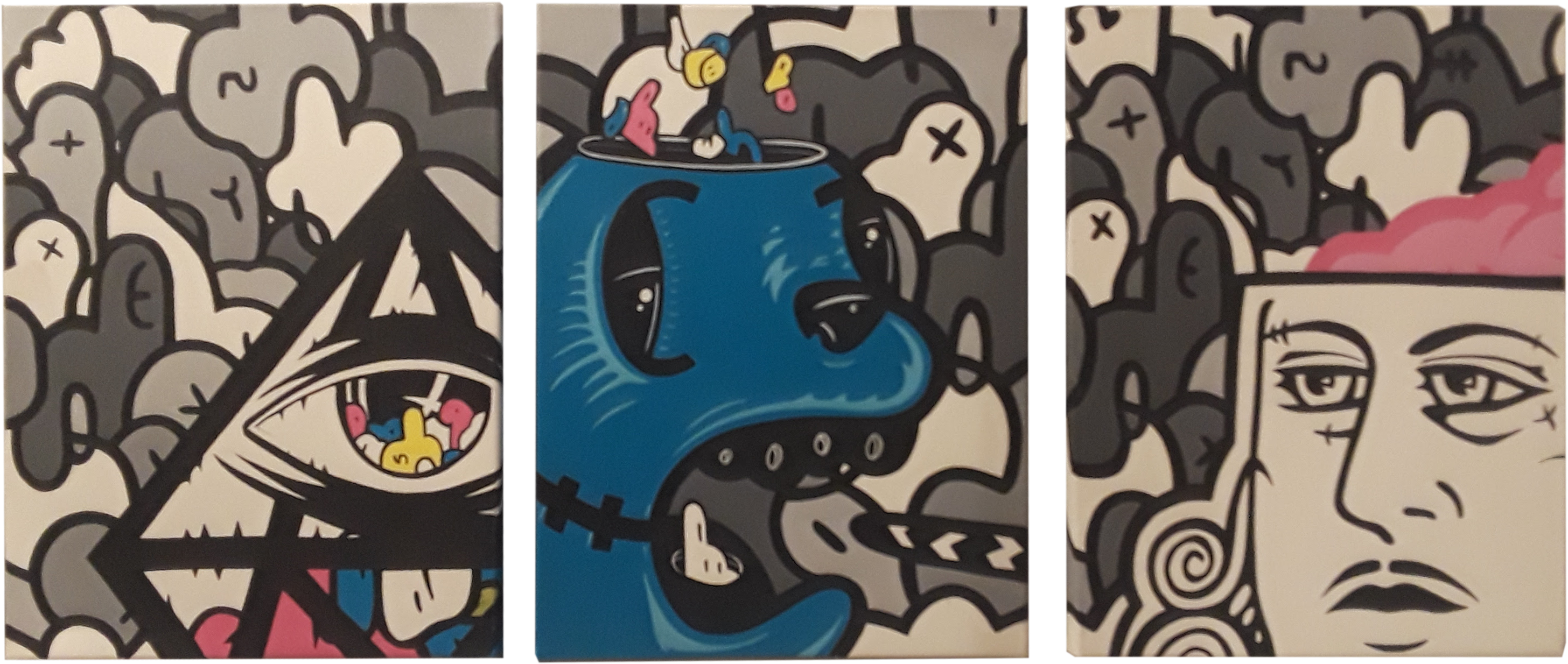 All Seeing Jerk, Yetti Blunt, Dead King , - Cartoon (3033x1349), Png Download