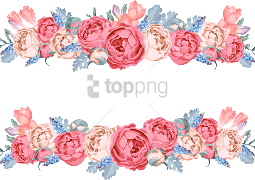 Free Png Pink Flower Vector Png Image With Transparent - Floral Design Vector Png (851x603), Png Download