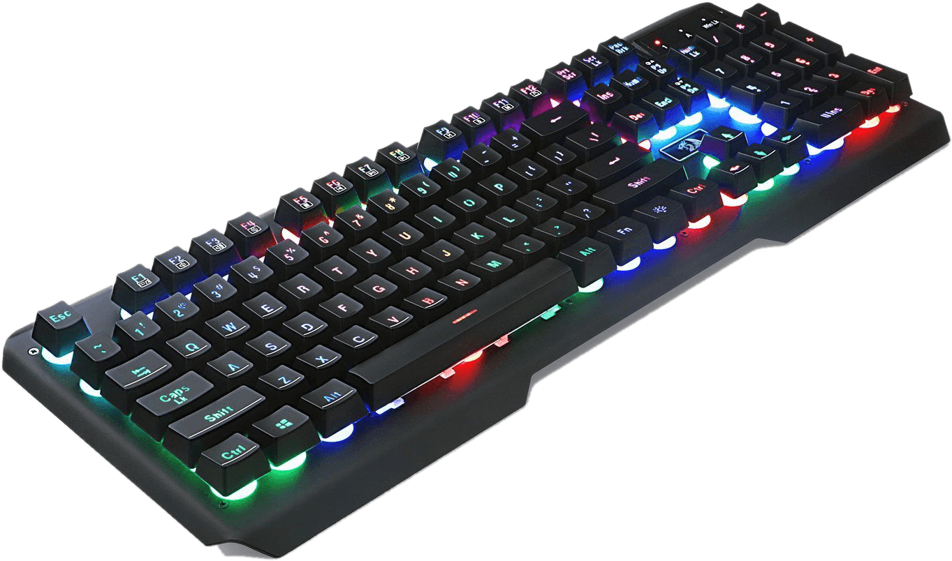 Redragon K506 Centaur 7 Color Rainbow Backlit Full - Redragon K506 Keyboard (1500x1500), Png Download