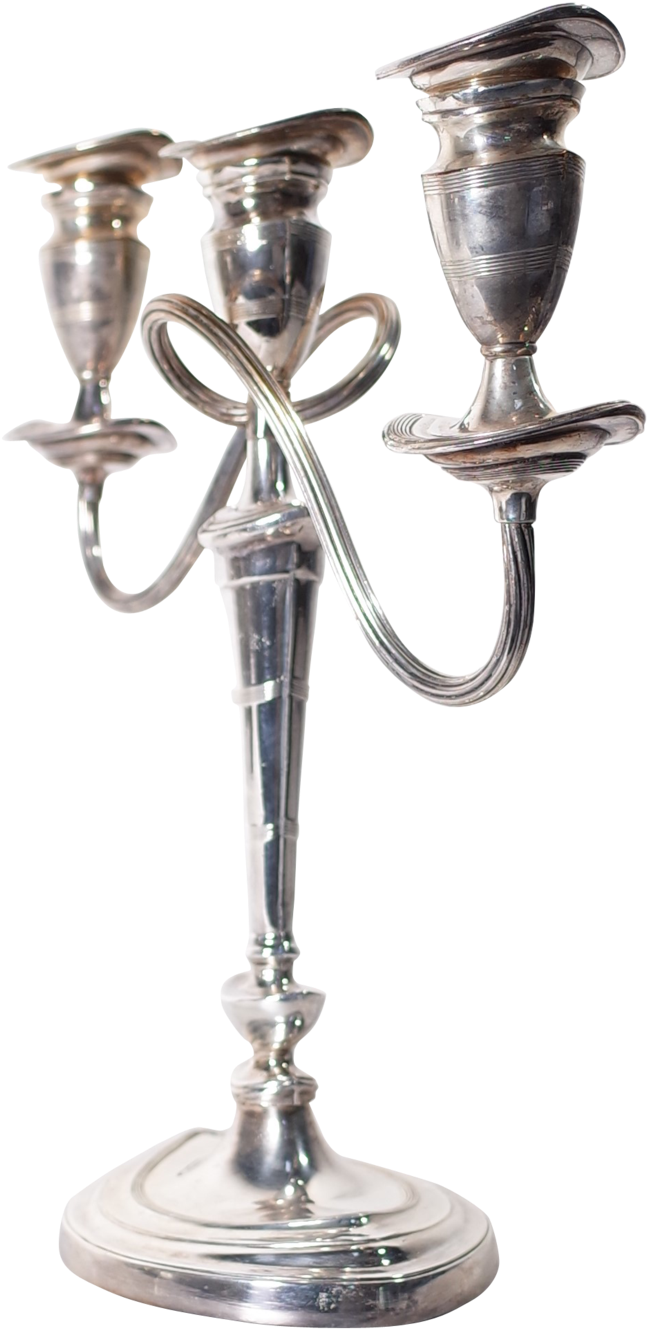 Plated Three Branch Candelabra - Trophy (1024x1593), Png Download