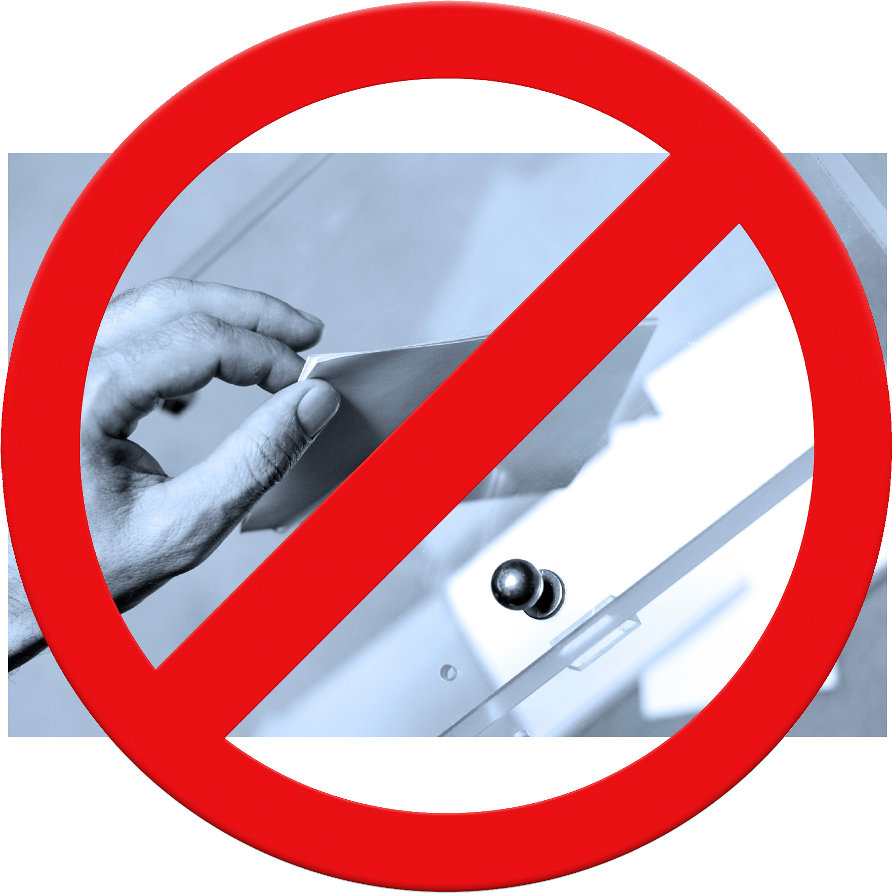 Only A Registered Voter Can Cast Their Ballot Into - Prohibido Comer Helado (2549x1928), Png Download