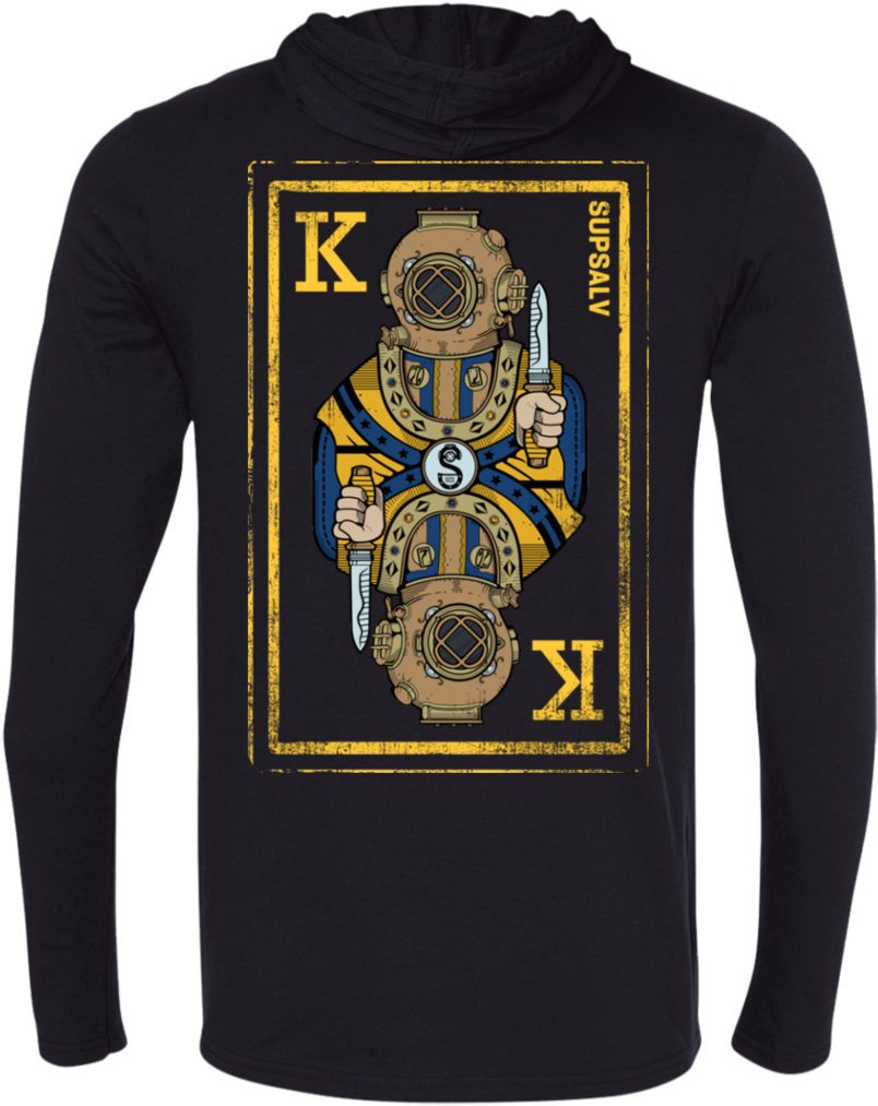 Mk V King Card Card Anvil Ls T-shirt Hoodie - Hoodie (1024x1024), Png Download