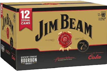 Jim Beam Bourbon And Cola - Jim Beam Gold Box (368x880), Png Download