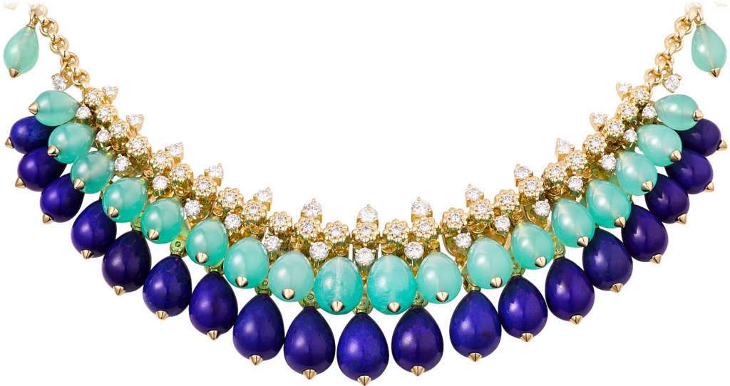 Cactus De Cartier Necklace Yellow Gold, Chrysoprase, - Cactus De Cartier Necklace (1024x542), Png Download