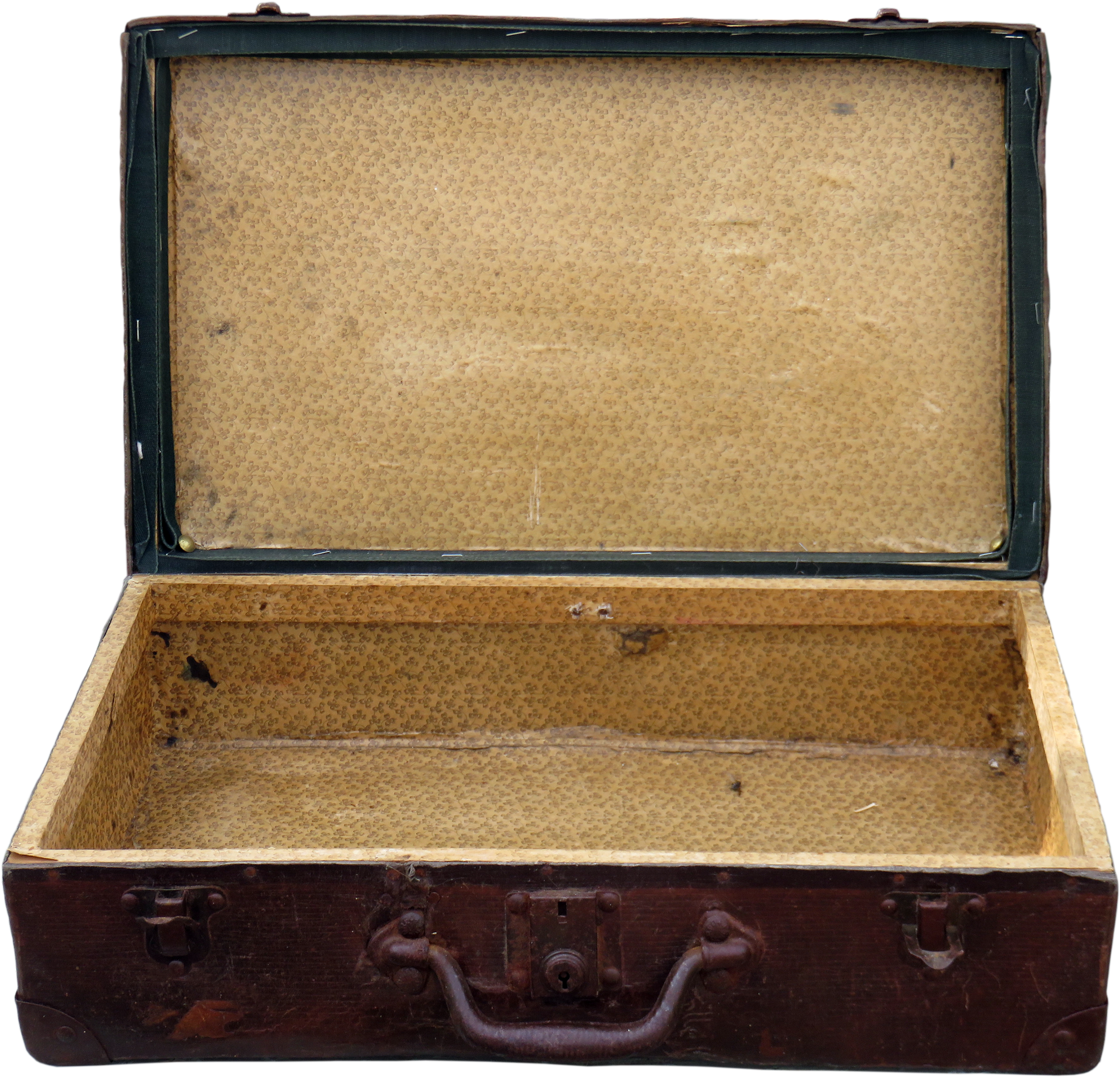 Airtight & Odor Free Cannabis Storage Options Reviewed - Old Suitcase Open Png (2048x1911), Png Download