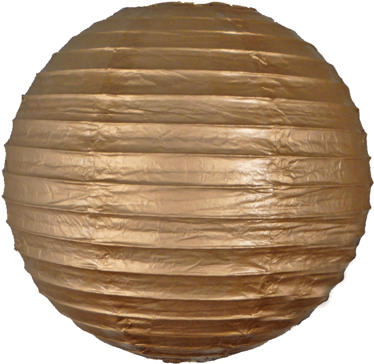 16 Inch Gold Paper Lanterns - Gold Paper Lantern Png (779x779), Png Download