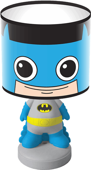 Batman Hero Head Desk Lamp - Cartoon (600x600), Png Download