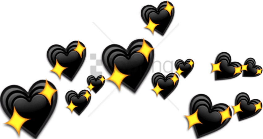 Free Png Overlays Emotn Heart Png Image With Transparent - Aesthetic Black Overlay Png (850x451), Png Download