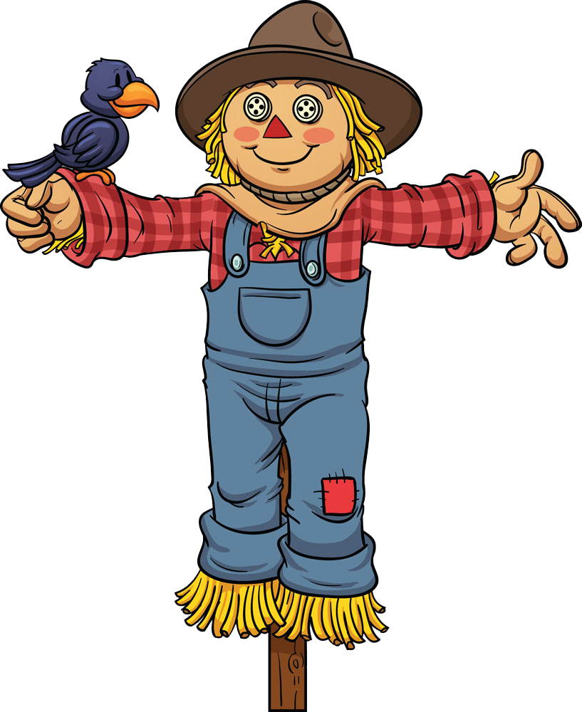 817 X 1000 7 - Cute Cartoon Scarecrow (817x1000), Png Download