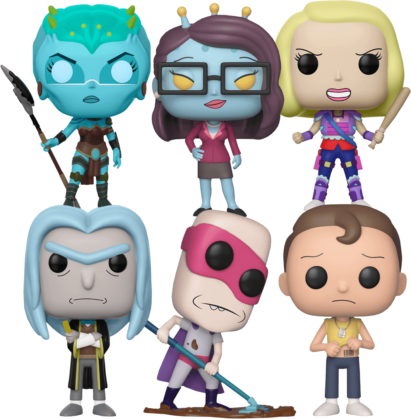 Description - Rick N Morty Pop Vinyl (1350x1377), Png Download