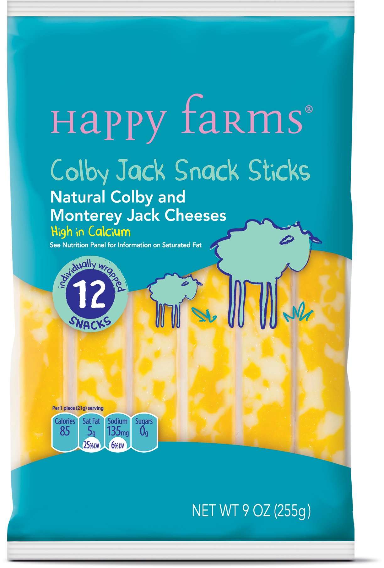 Happy Farms Cheese Snack Sticks - Aldi Cheddar Cheese Sticks (1575x2100), Png Download
