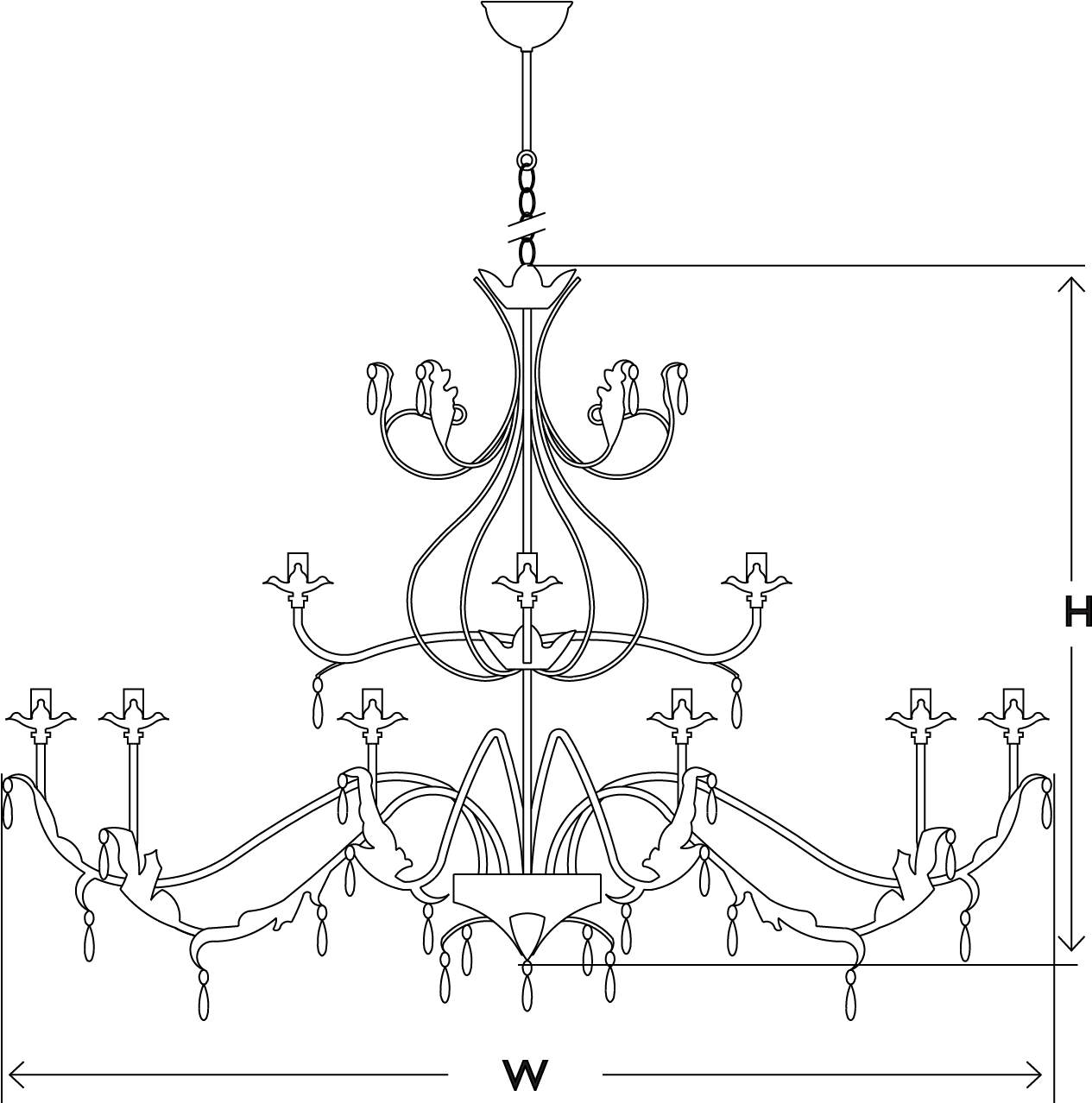 Add To Quote - Chandelier (1301x1301), Png Download