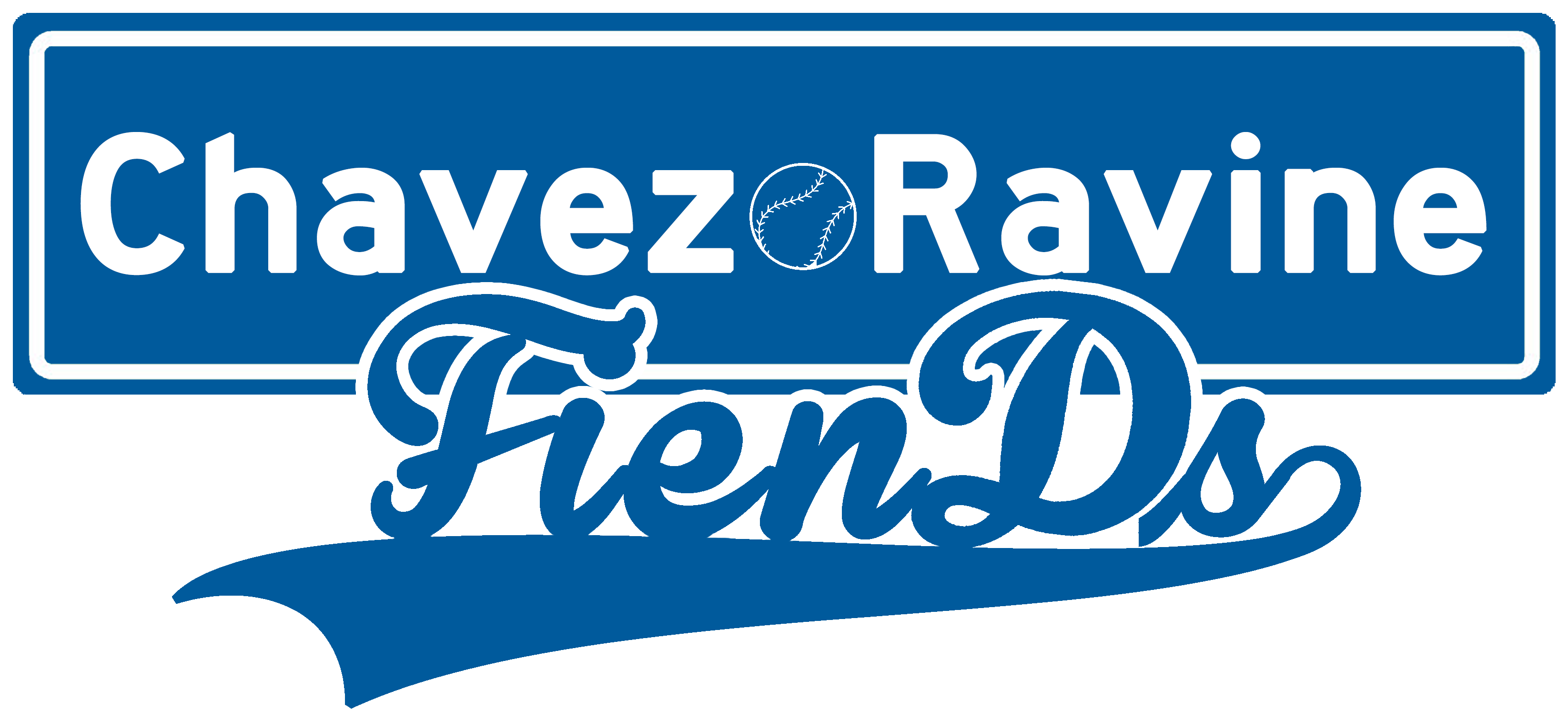 Welcome To Chavez Ravine Fiends - Signage (3600x2400), Png Download
