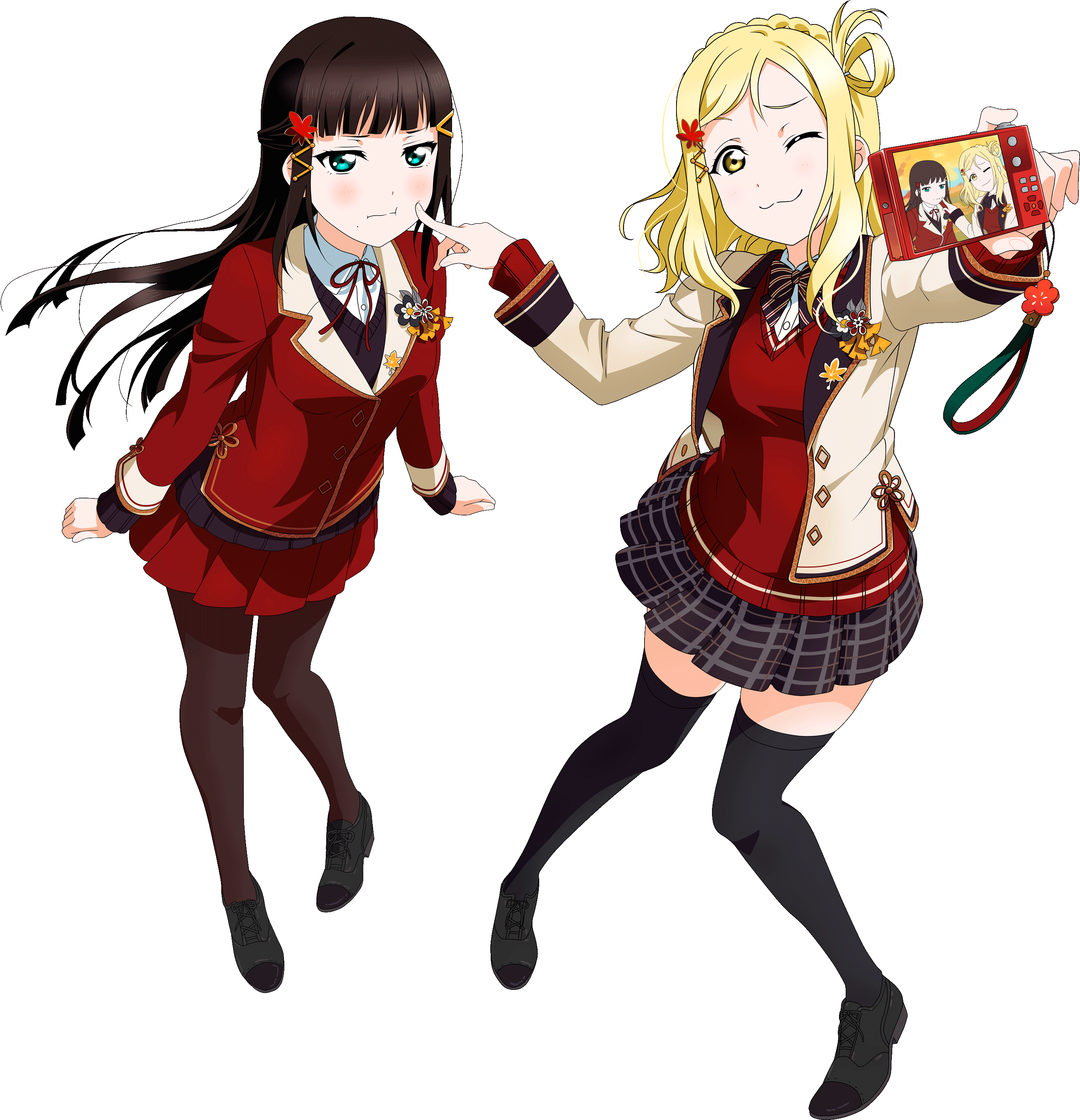 Fan Madeaqours Diamari Momijigari Ur Pair [full Body] - Love Live Ur Pairs Transparent (2823x3000), Png Download