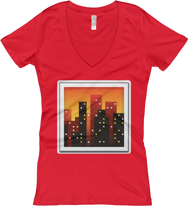 Women's Emoji V Neck - Shirt (1000x1000), Png Download