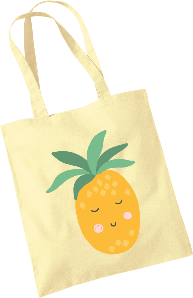 Pineapple Tote Bag - Tote Bag (1000x1200), Png Download