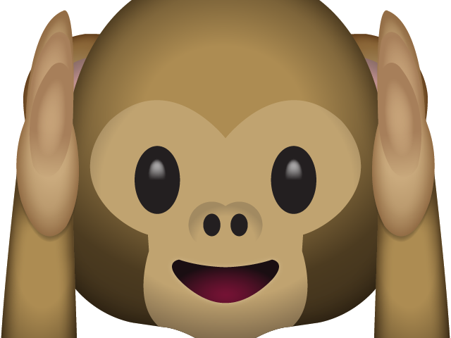 Emoji Clipart Monkey - Monkey Emoji Transparent Background (640x480), Png Download