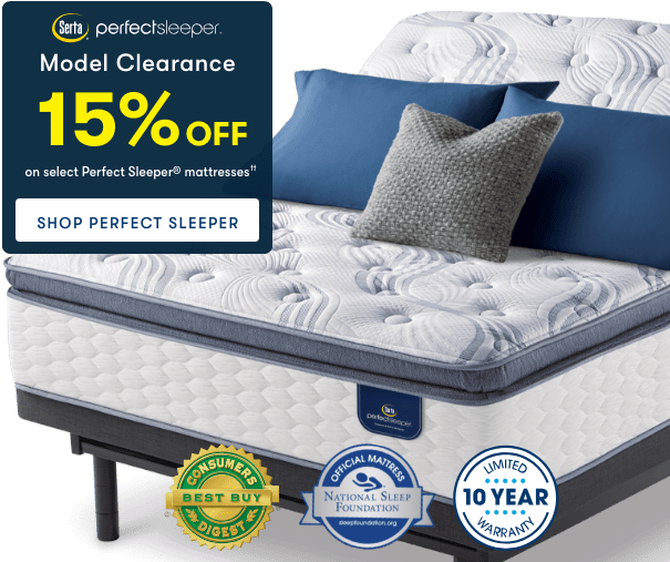 Perfect Sleeper Mattress On Adjustable Base - Adjustable Bed (640x506), Png Download