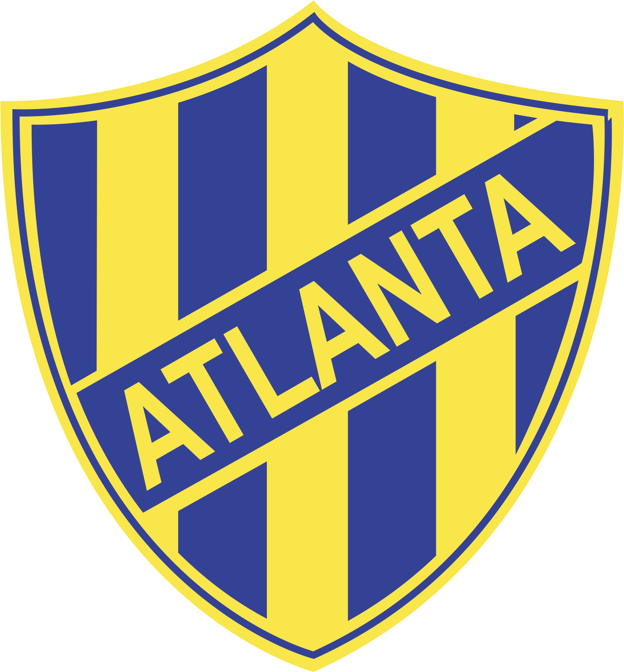 Logo Png Transparent Vector - Club Atletico Atlanta (2400x2400), Png Download