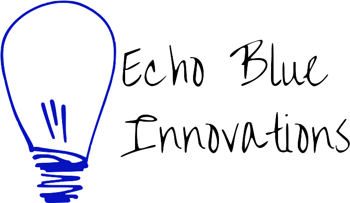 Echo Blue Innovations Logo - Calligraphy (836x473), Png Download