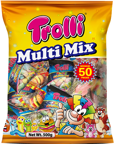 Trolli Multi Mix (500x625), Png Download