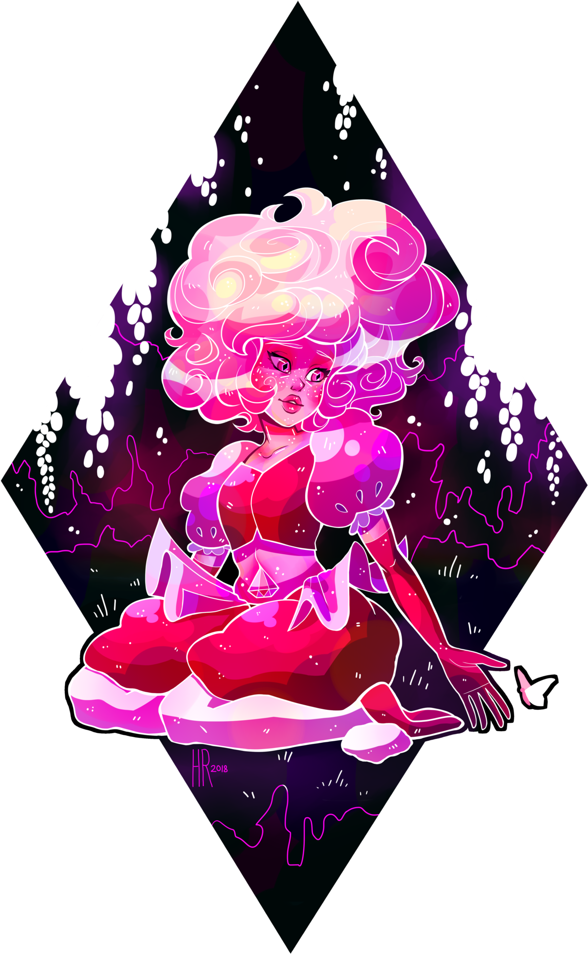 Diamond Aesthetic Tumblr Unicorn Png Diamond Aesthetic - Pink Diamond Aesthetic (1193x1920), Png Download