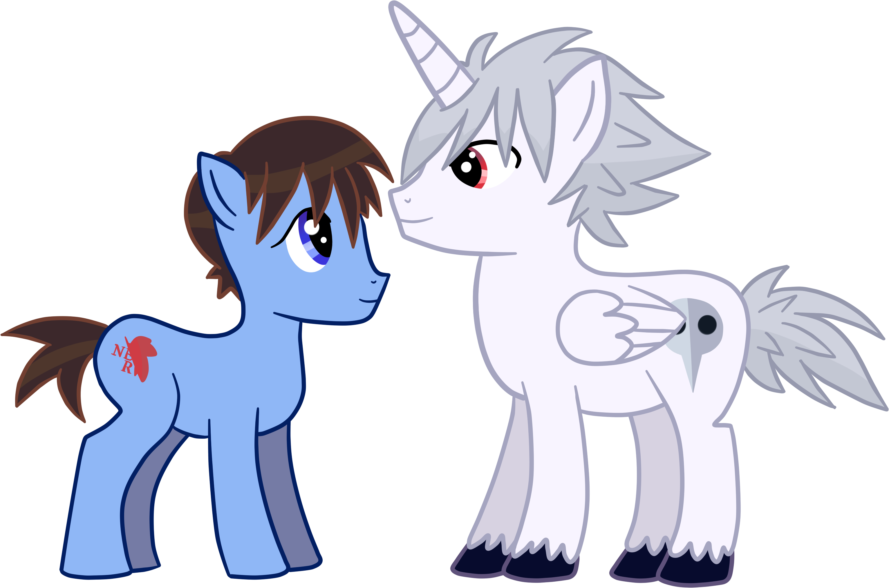 Transparent Tumblr Collage Words - Kaworu Nagisa Pony (3500x3000), Png Download