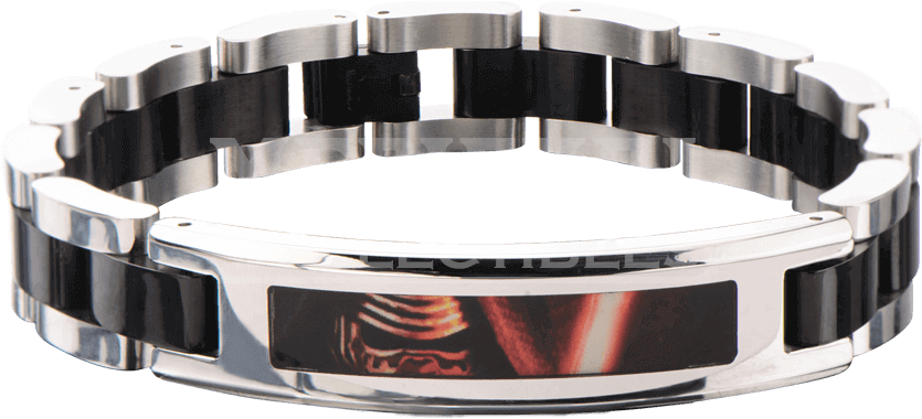 Force Awakens Kylo Ren Black Link Bracelet - Bracelet (850x850), Png Download