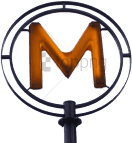 Free Png Download Metro Sign Paris Png Images Background - Paris Metro Sign (850x638), Png Download