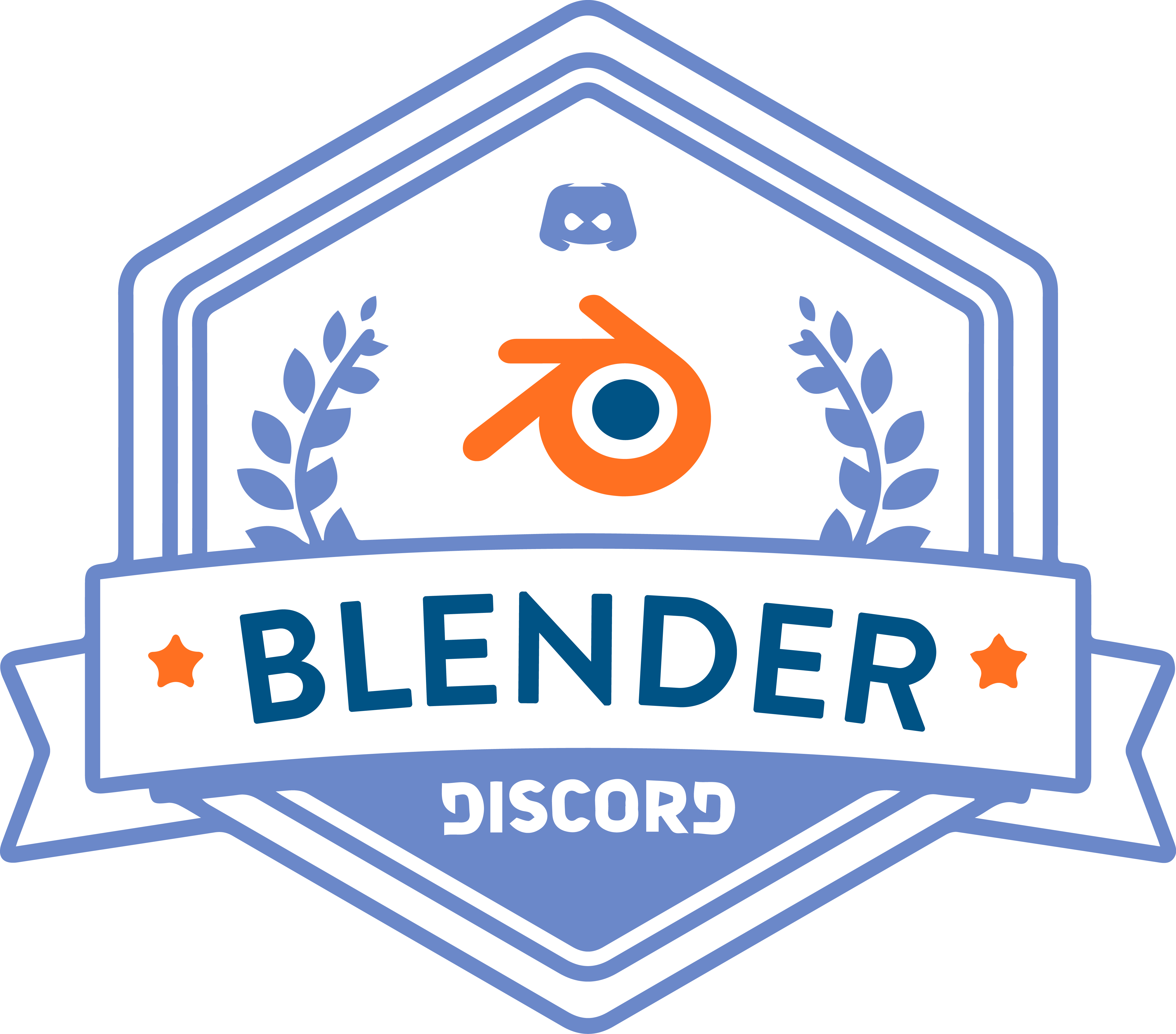 Download Hd Blenderlogo Blue Discord Hypesquad Logo Transparent Png Image Nicepng Com