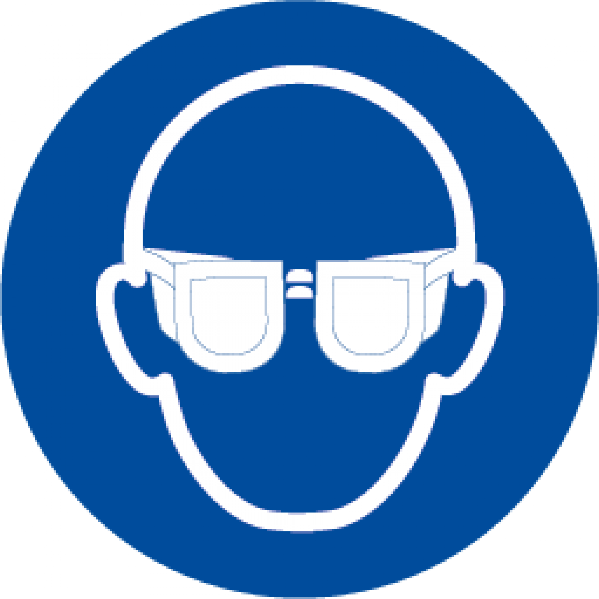Uso Obligatorio De Gafas - Safety Glasses Ppe Sign (1200x1200), Png Download