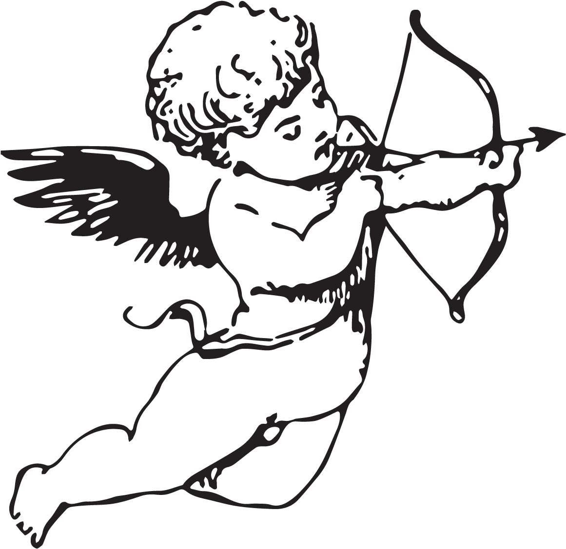 Royalty Free Angel Transprent - Baby Angel With Arrow (1200x1200), Png Download