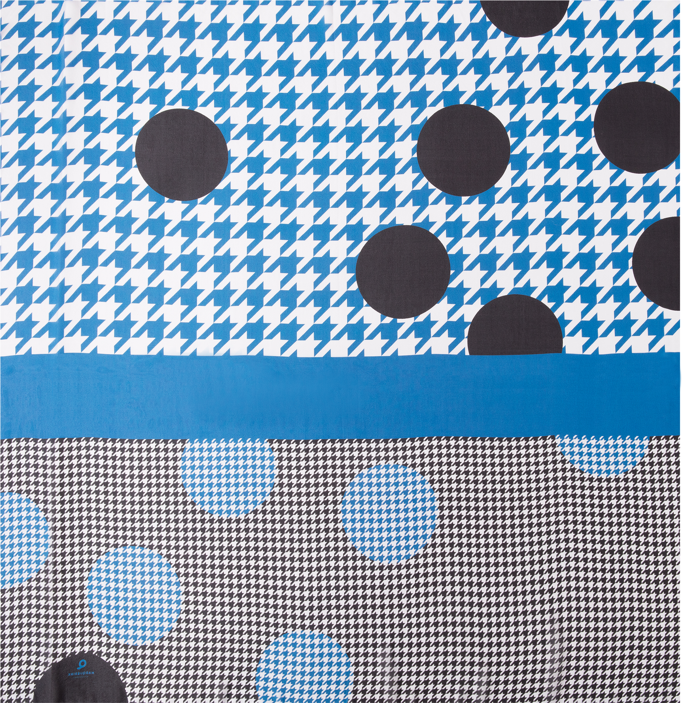 Scarf Design Houndstooth Color Lapis Blue In 130 X - Party (2400x3140), Png Download