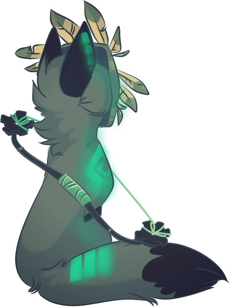 Green Doots By Loopy44 Animal Jam Drawings, Animal - Animal Jam Art Furry (810x1023), Png Download