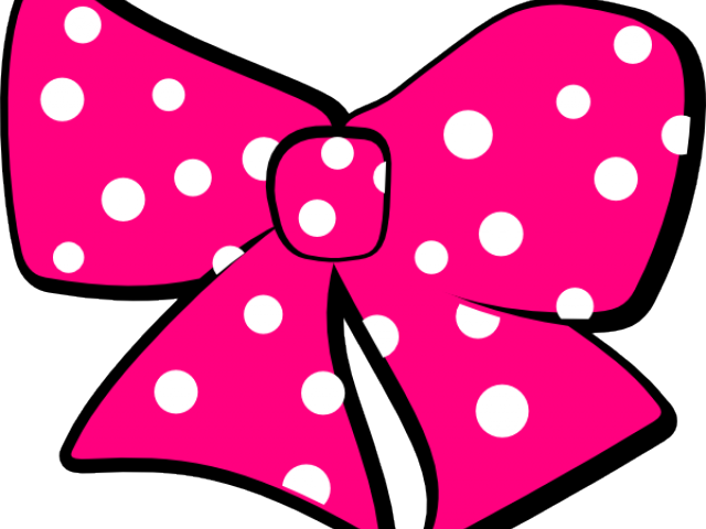 Minnie Mouse Clipart Pink Ribbon - Minnie Mouse Ribbon Clip Art Png (640x480), Png Download