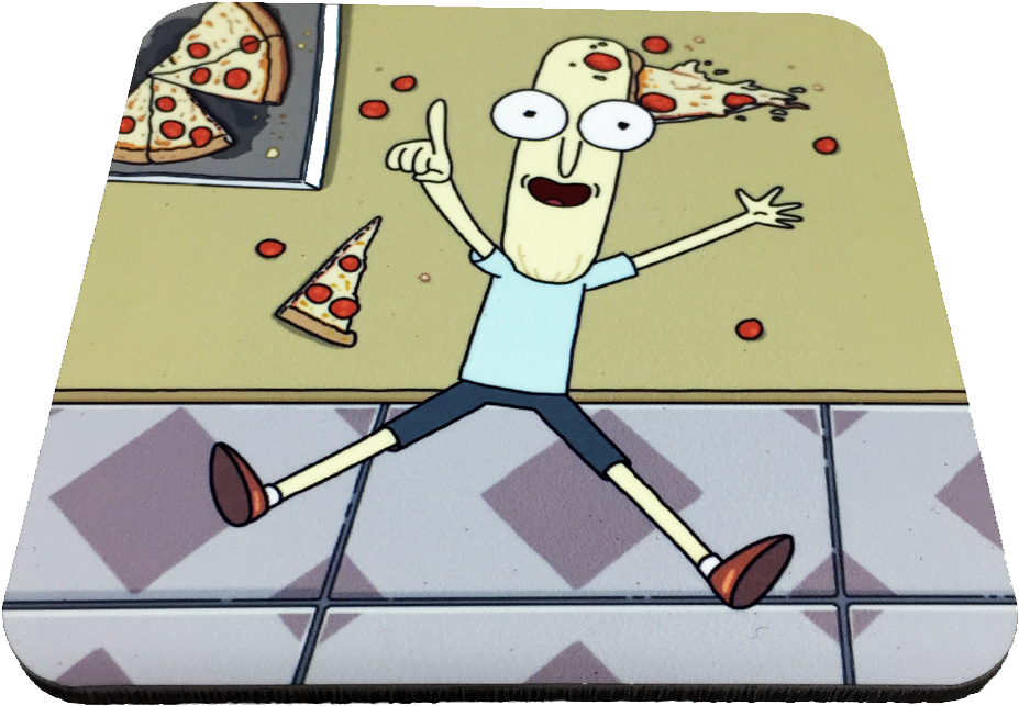 Poopybutthole Drink Coaster - Cartoon (1500x1500), Png Download