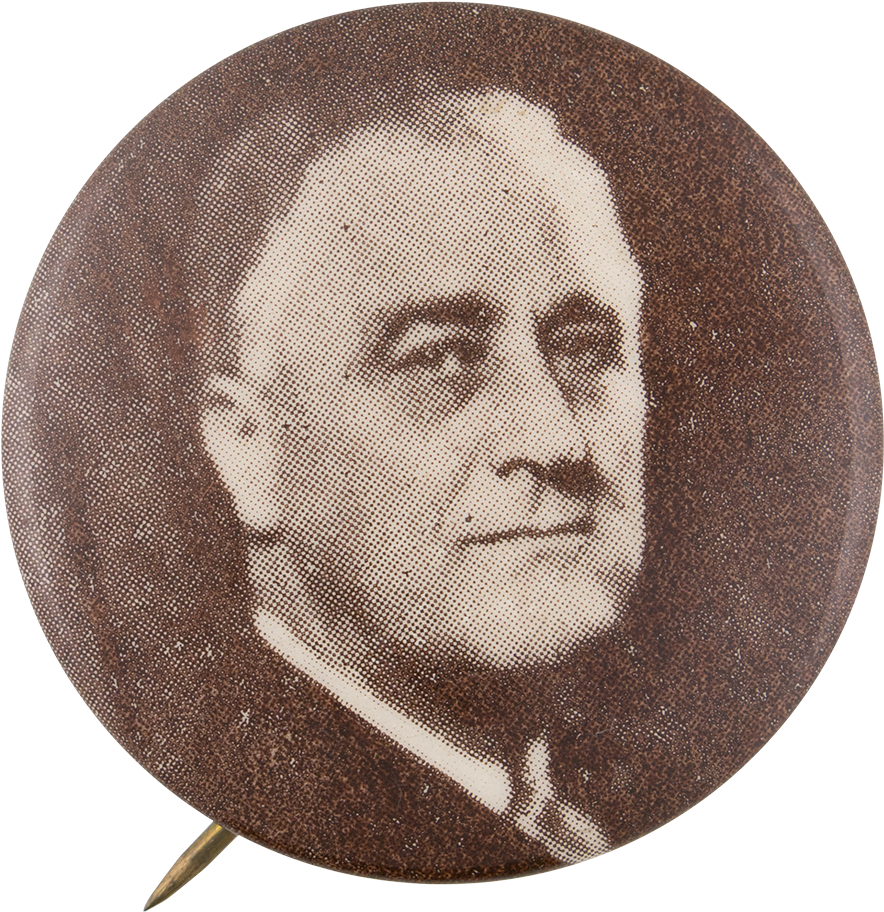 Roosevelt Black And White Portrait - Circle (1000x1004), Png Download