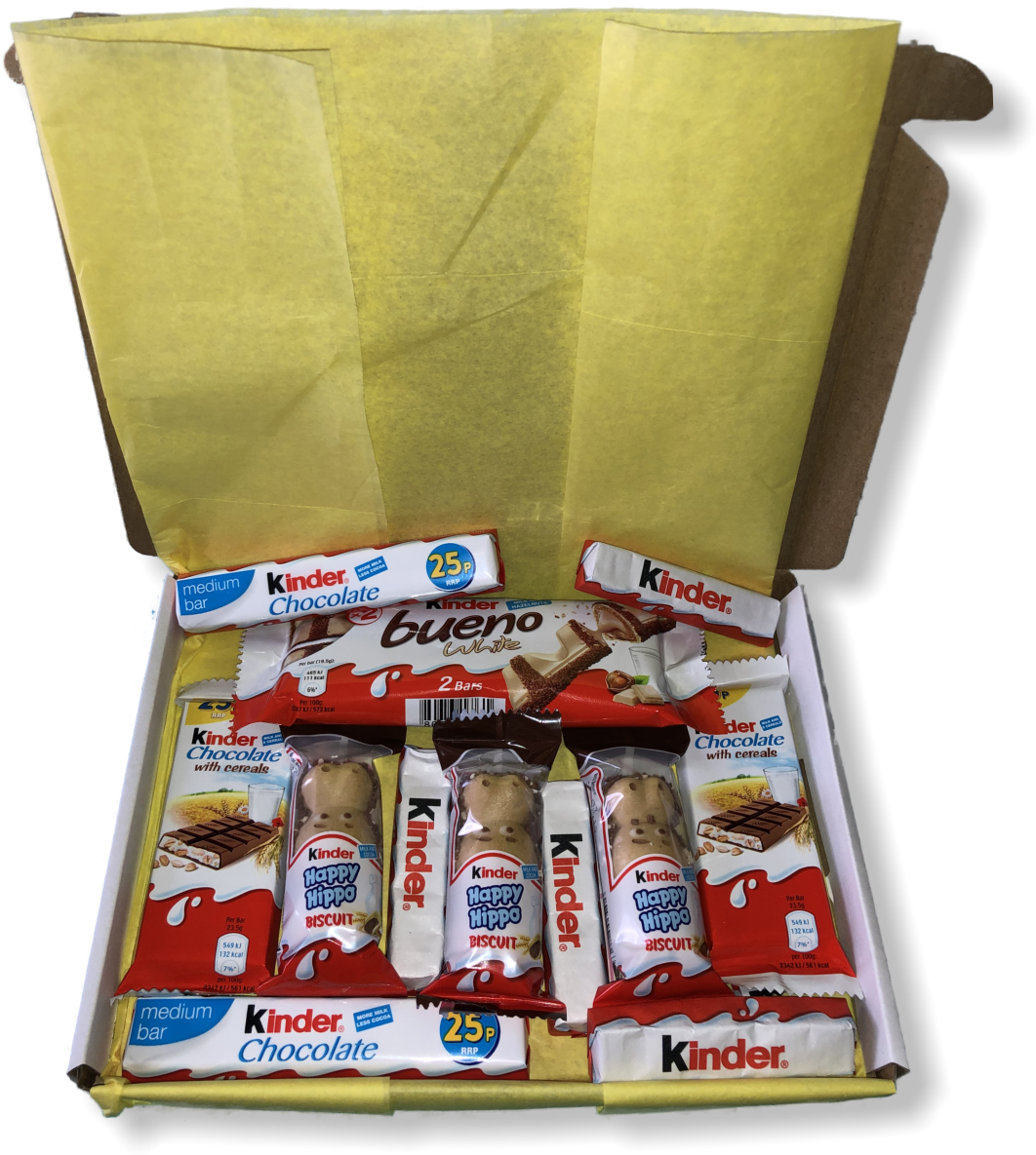 Details About Kinder Chocolate Mix Personalised Birthday - Box (1130x1282), Png Download