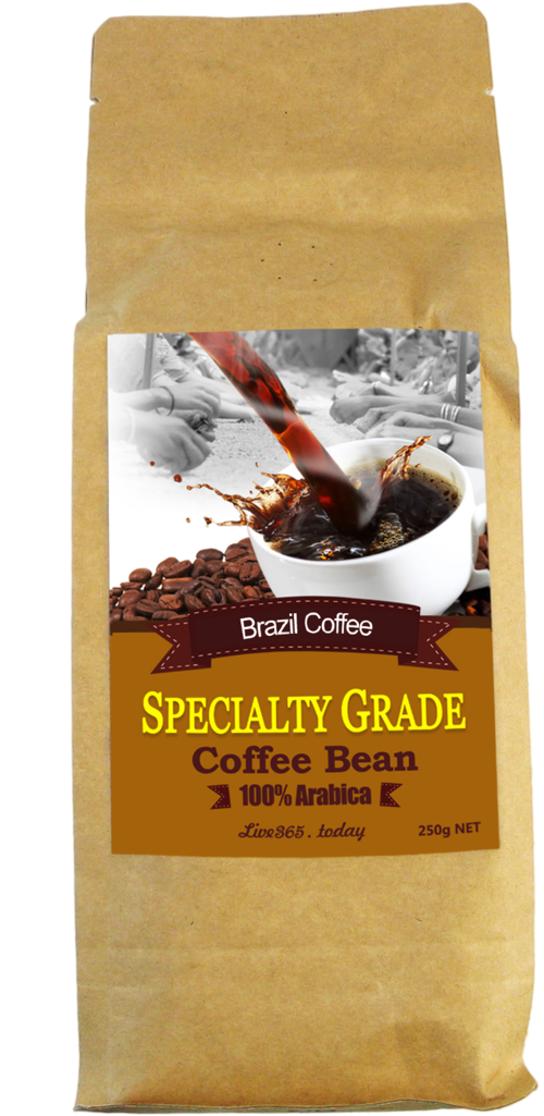 [clearance] Brazil Coffee Bean Specialty Grade 100% - Coffee Bean (666x1200), Png Download