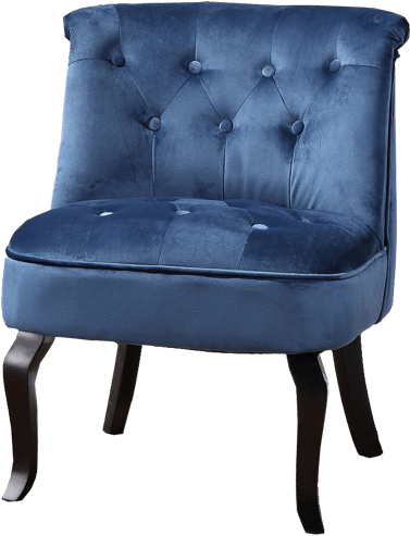 Chevalier Royal Side Chair, Blue - Club Chair (646x615), Png Download