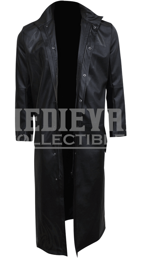 Just Tribal Mens Gothic Trench Coat - Leather Jacket (850x850), Png Download